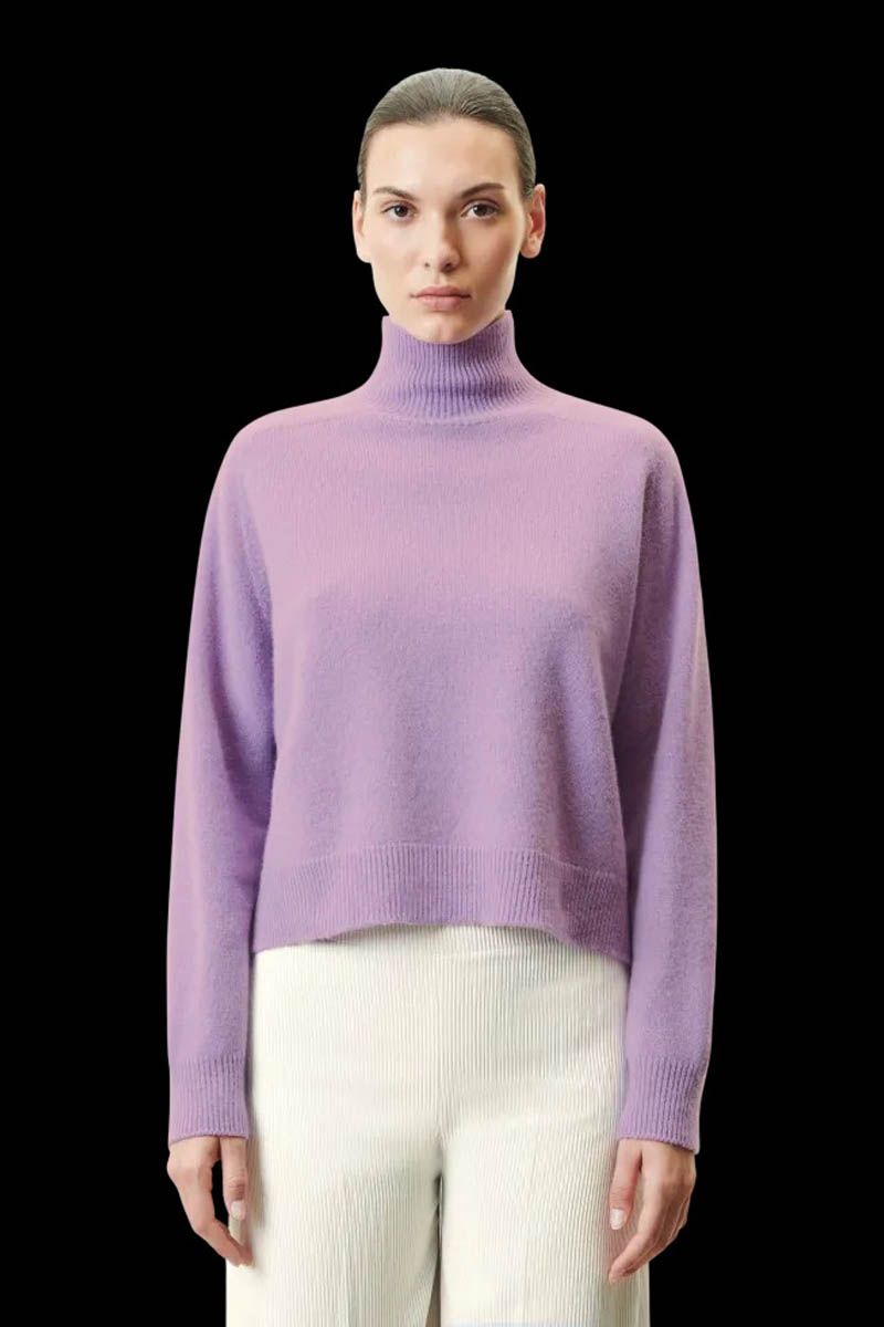 Trui Dames Lila Coltrui Dames Trui Lila Pull Dames Lila Trui In