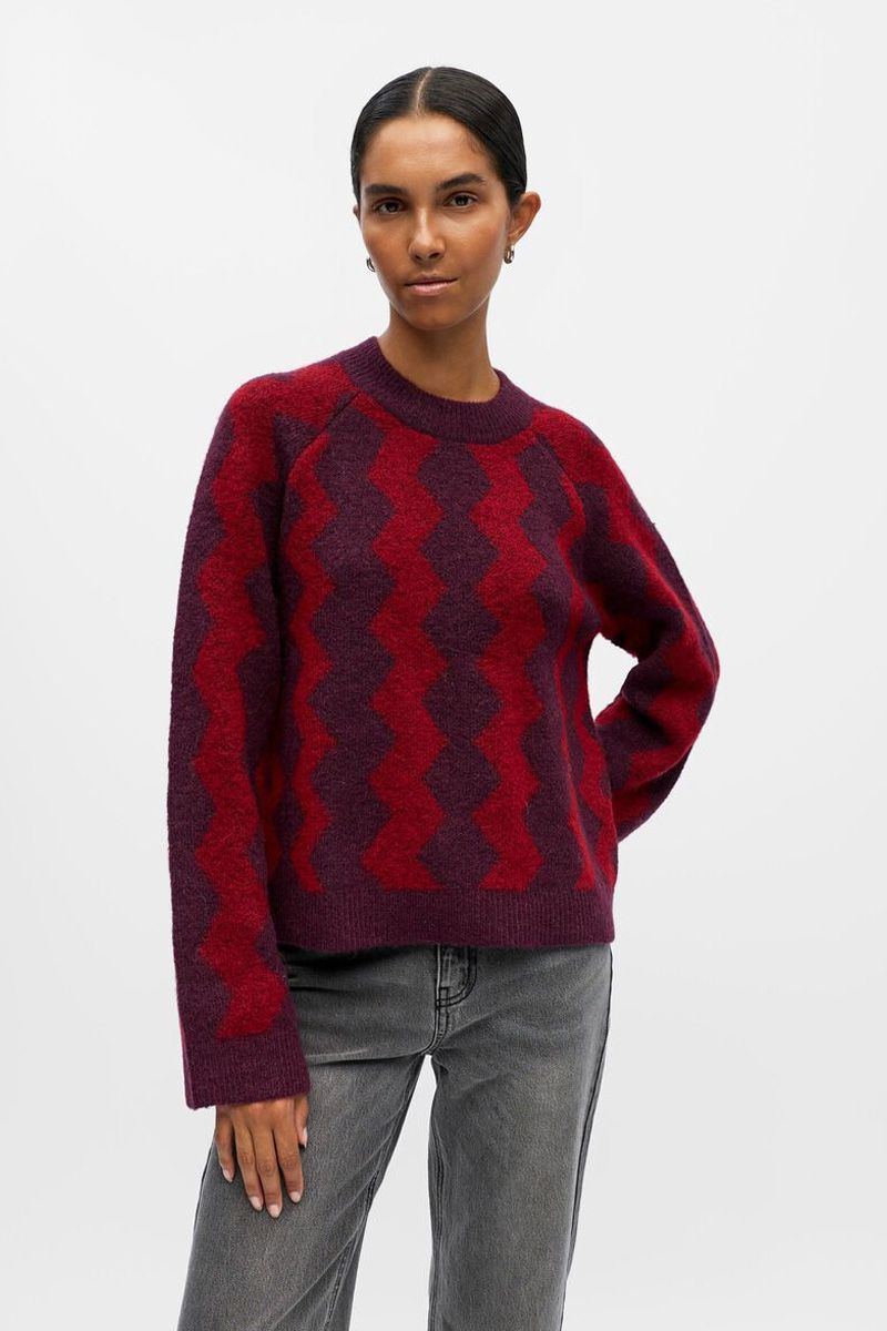 Object 23046897 OBJDIANA O-NECK KNIT