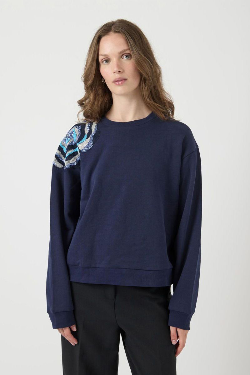 Y.a.s. 26039247 YASBLUGA EMBELLISHED SWEAT