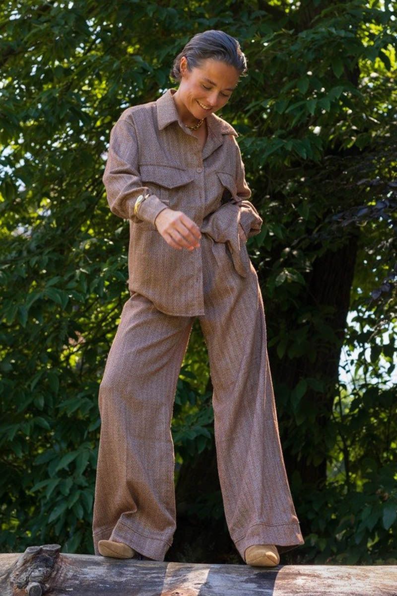 Black rose PANTS LOUAI