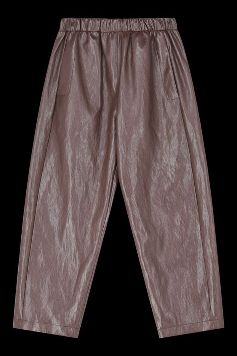 Black rose PANTS ANNABEL LEATHER